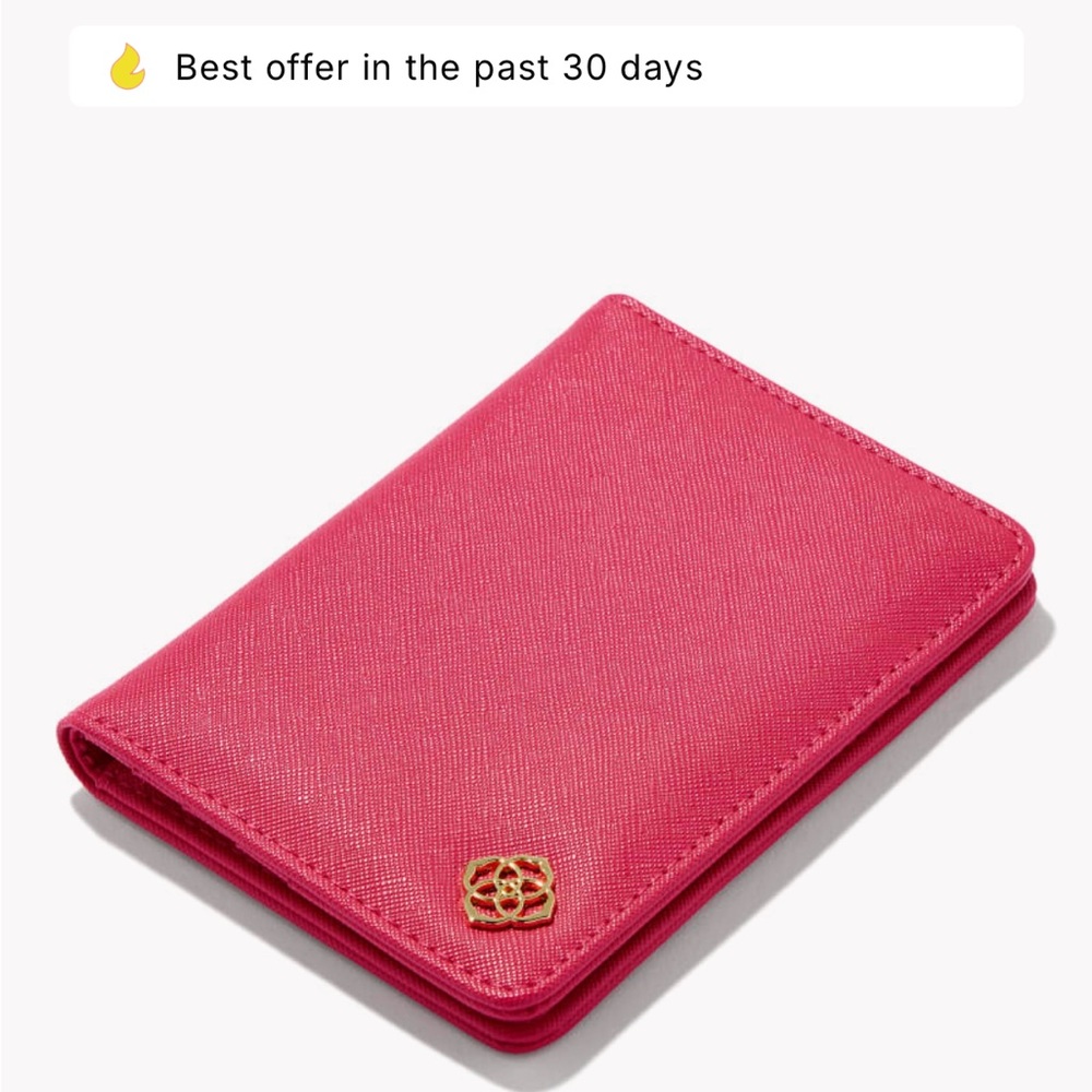 Kendra Scott Passport Holder – Hot Pink (New Without Tags)